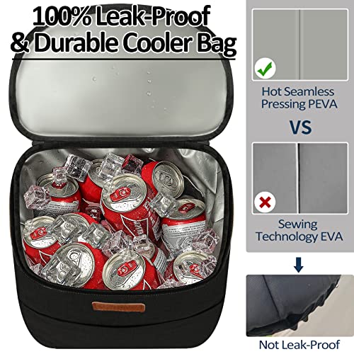 Vankor camping cooler backpack 30 cans side mesh pockets