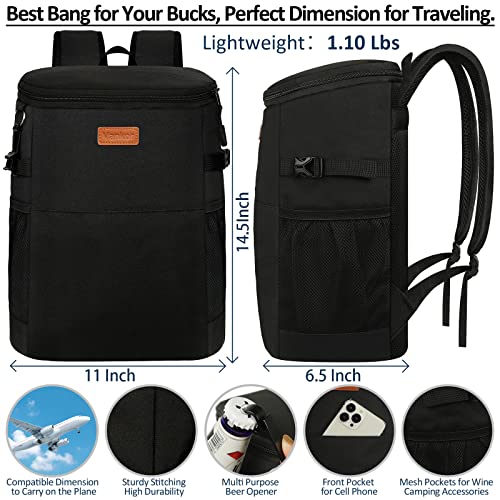 Vankor insulated backpack front storage pocket details