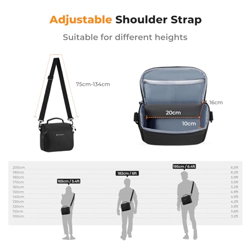 Open compartment of K&F CONCEPT bag