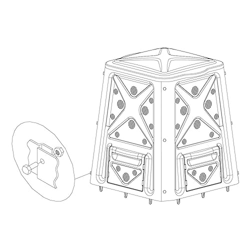Base of Redmon outdoor composter