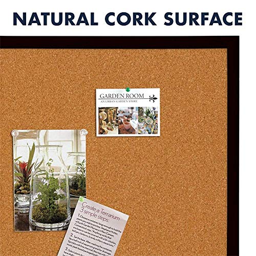 Quartet bulletin board mounted horizontally