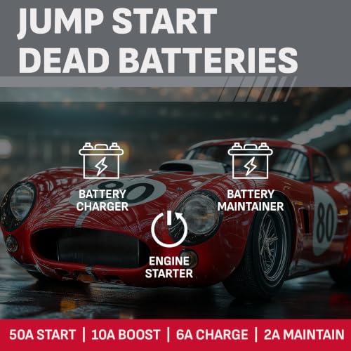 Schumacher SC1361 black battery charger display
