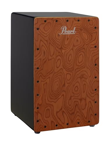 Close up of the wood grain on the Pearl Primero Cajon faceplate