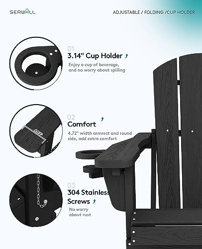 SERWALL chair set on backyard deck