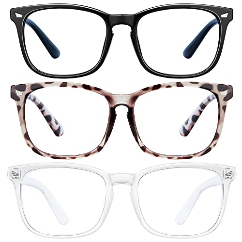 Hunsquer blue light glasses 3-pack set