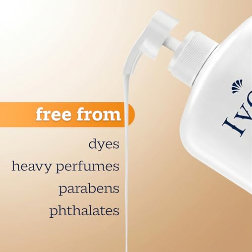 Ingredient list on IVORY body wash bottle