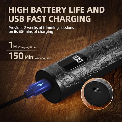Black Ufree beard trimmer metal body