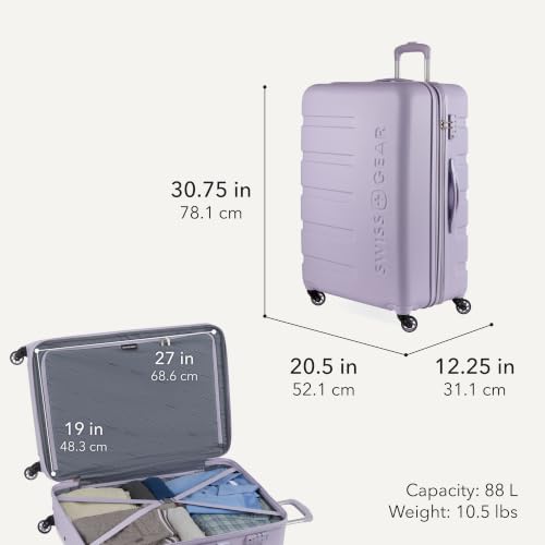 Evening Haze luggage spinner wheels detail