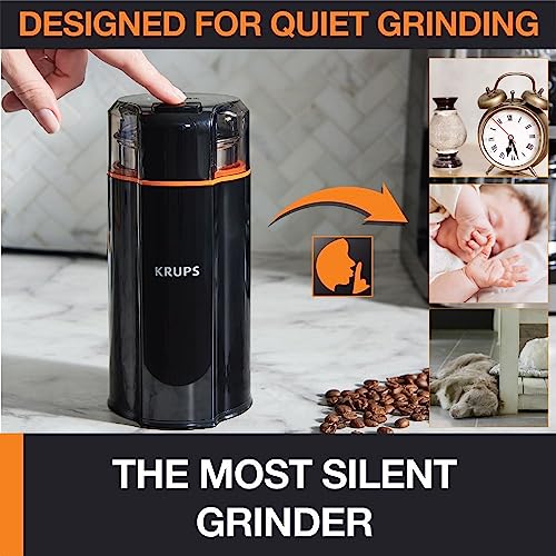 Coffee grinder showing 12-cup capacity