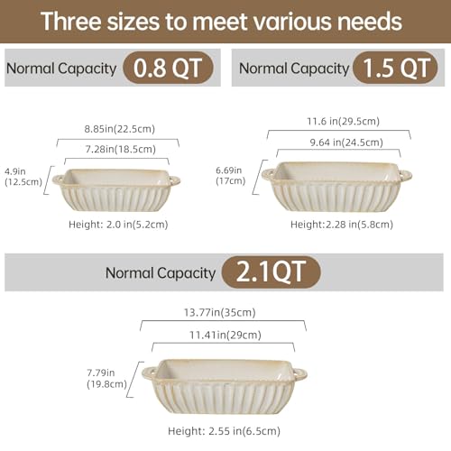 Small Feenmai hobnail ceramic bakeware piece