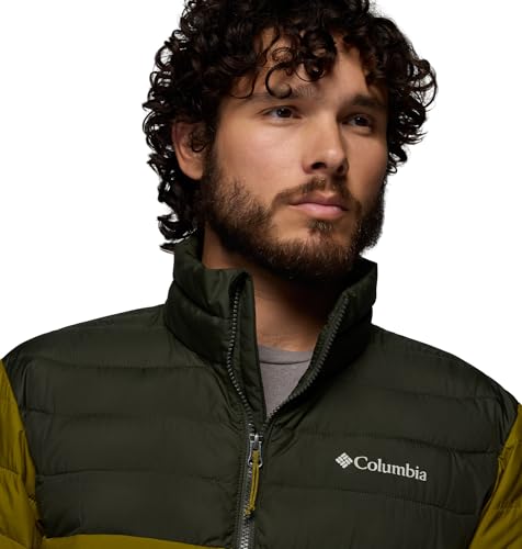 Side profile of Columbia insulated puffer jacket