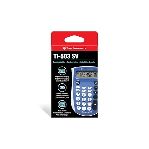 TI-503 SV calculator angled perspective