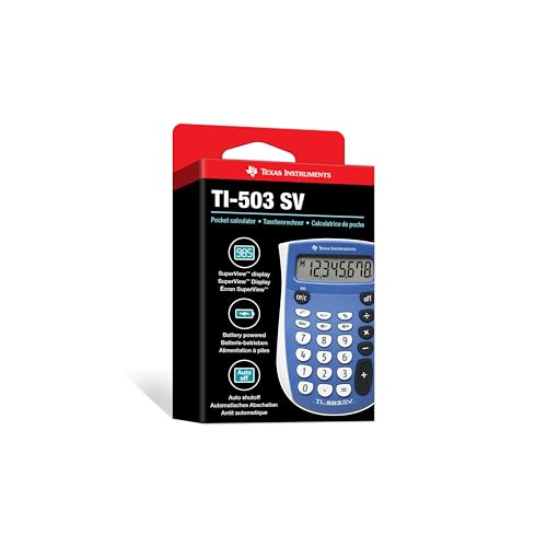 Blue and gray TI-503 SV calculator