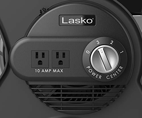 Lasko pivoting fan in a workshop setting