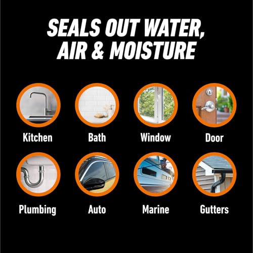 Gorilla 100% Silicone sealant application on window frame