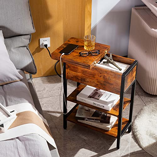Yoobure Bedside Table Berry Brown