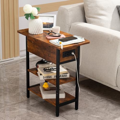 Yoobure End Table storage shelves