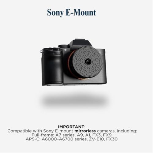 Retropia lens attached to Sony E-mount mirrorless body