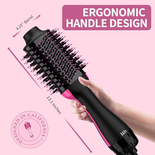 Side profile showing the oval brush design