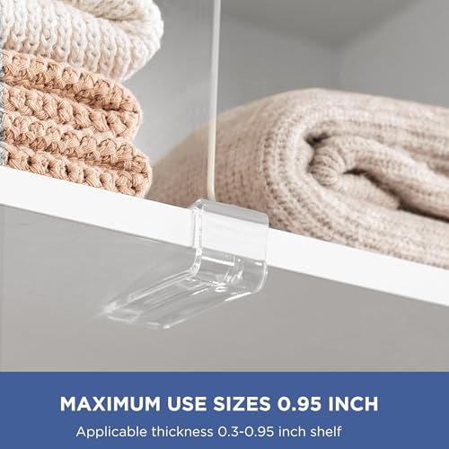HBlife shelf dividers separating sweaters and shirts