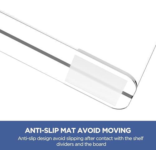 Clear acrylic bookshelf organization with HBlife