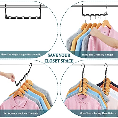 Horizontal configuration of black magic hangers