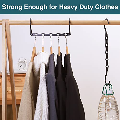 Set of 6 black space saving organizers