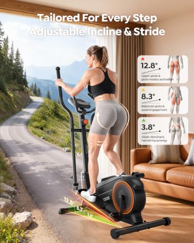 Acezoe Elliptical with 15.5IN natural stride and oversized pedals