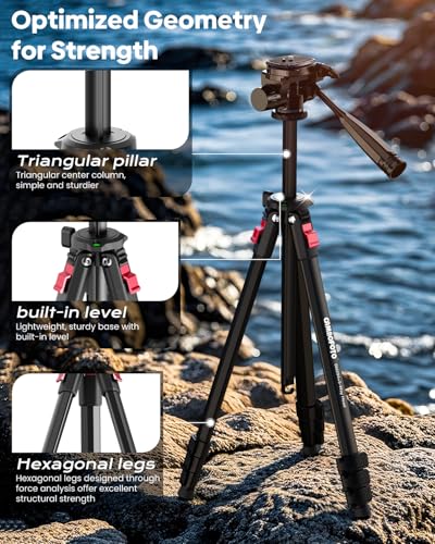 CAMBOFOTO tripod folded in carry bag