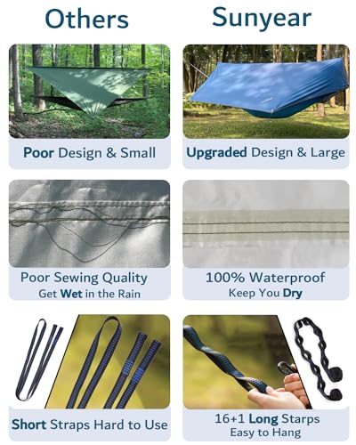 Sunyear parachute hammock in USA Green color
