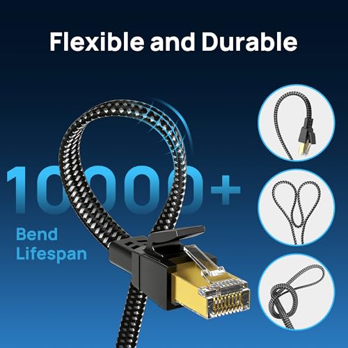 Orbram Cat 8 cable durable nylon braid