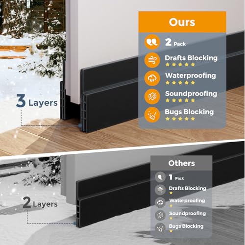 Adhesive application on a home interior door