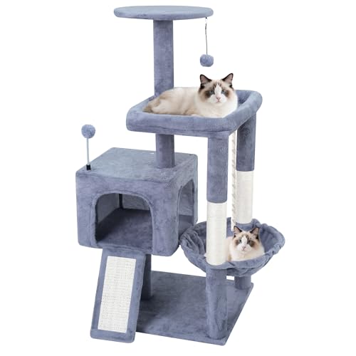 TWDEPART 37.5 inch grey cat tree tower