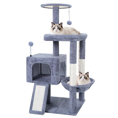 Top perch and toy ball on TWDEPART cat tree
