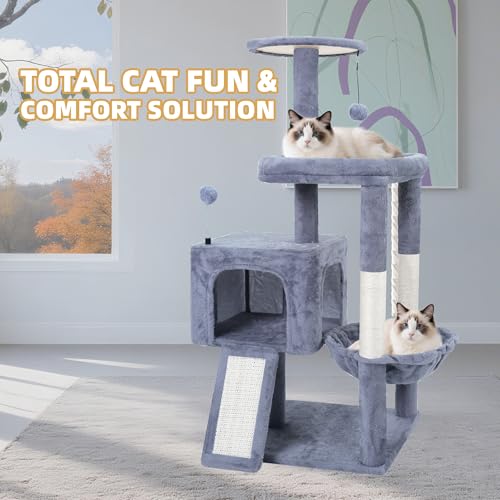 TWDEPART cat tree in a living room setting