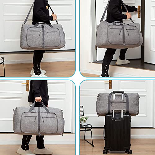 Travel duffle bag trolley sleeve