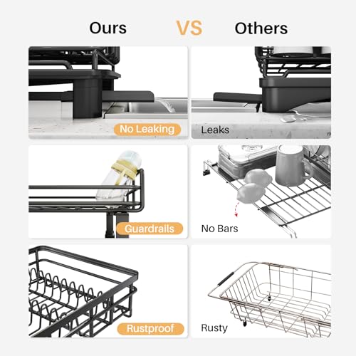SNTD dish rack with utensil holder