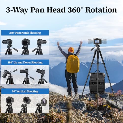 Side profile of folded JOILCAN AH75 tripod