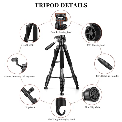 Black JOILCAN AH75 tripod inside carry bag