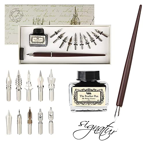 hhhouu Calligraphy Set for Beginners quill and ink