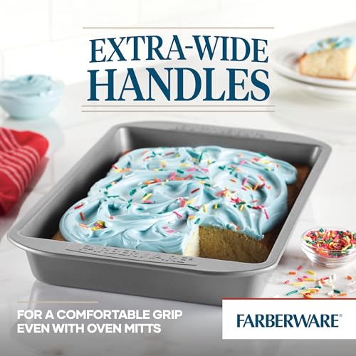 Heavy duty 9x13 cake pan side profile