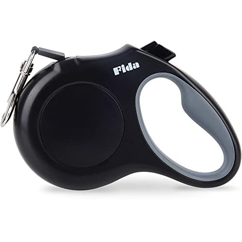 Fida 16 ft Retractable Dog Leash black exterior