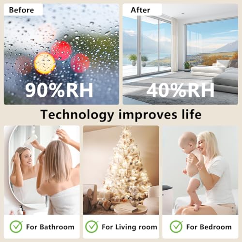 BeOkay dehumidifier placed in a modern bedroom