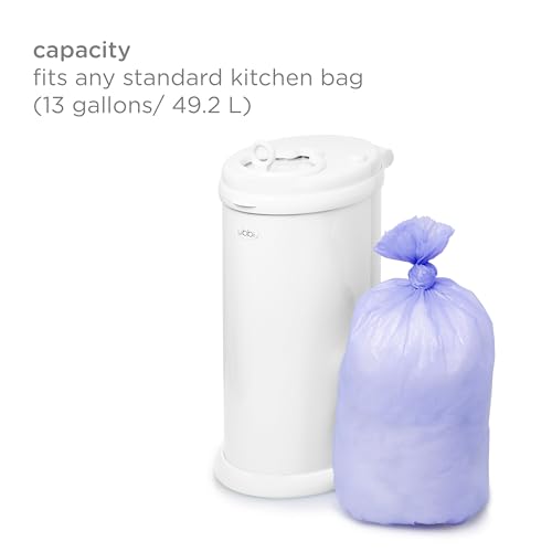 Side view of Ubbi 75 count diaper bag box
