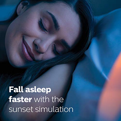 Philips SmartSleep white round bedside lamp