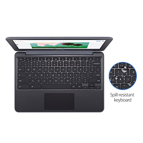 Rugged keyboard of ASUS Chromebook C203XA