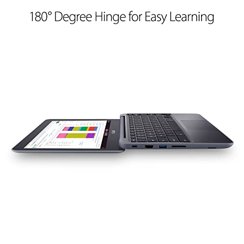 Top view of Gray ASUS Chromebook C203XA