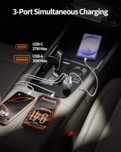 Side profile of WODENTA 67W fast charger