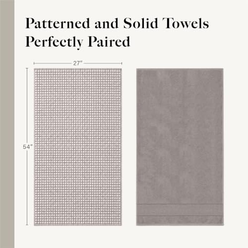 Folded Modern Threads bath towels with waffle texture