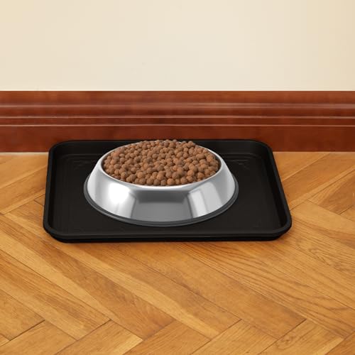 Black PETABBY tray dimensions diagram